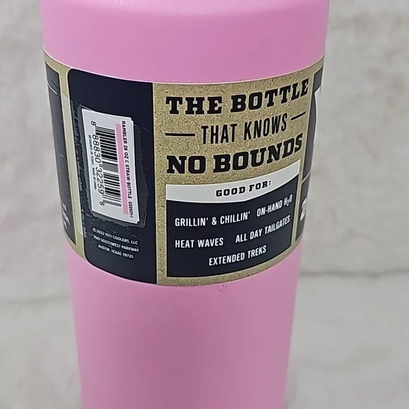 YETI Rambler 26 oz Water Bottle with Straw Cap - Power Pink - Picture 4 of 6